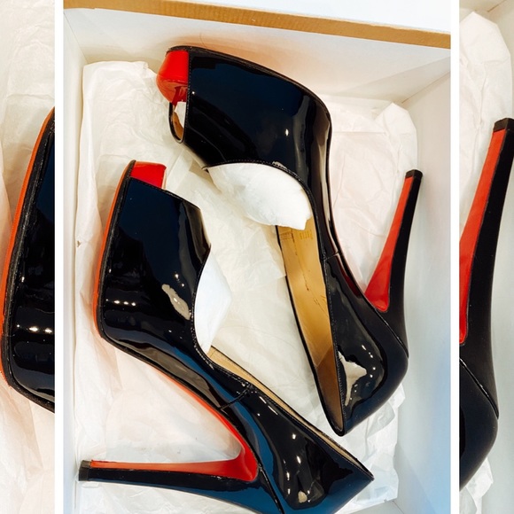 Christian Louboutin Peep Toe Pumps - Picture 3 of 5